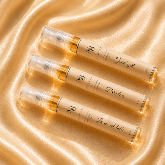 Trío Signature EDP 10ml – Inspirado en Good Girl, Paradoxe, La Vie Est Belle – Nubera Perfumes, perfumería vegana y cruelty-free