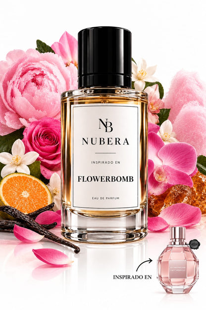 Blossom EDP N-94 - perfume inspirado en Flowerbomb, frasco frontal