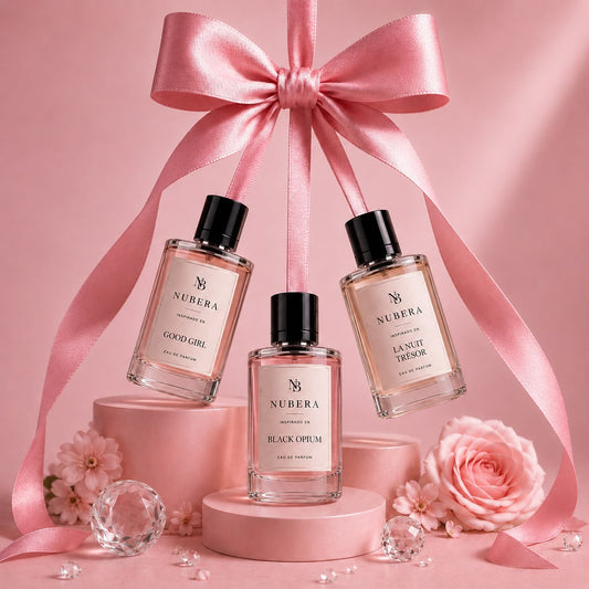 Trío Signature EDP 50ml – Inspirado en Good Girl, Black Opium, La Nuit Trésor – Nubera Perfumes, perfumería vegana y cruelty-free